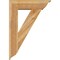 Ekena Millwork Traditional Traditional Rough Sawn Bracket w/ Offset Brace, Western Red Cedar, 8"W x 28"D x 40"H BKT0806X28X40TRA01RWR - alternate 4